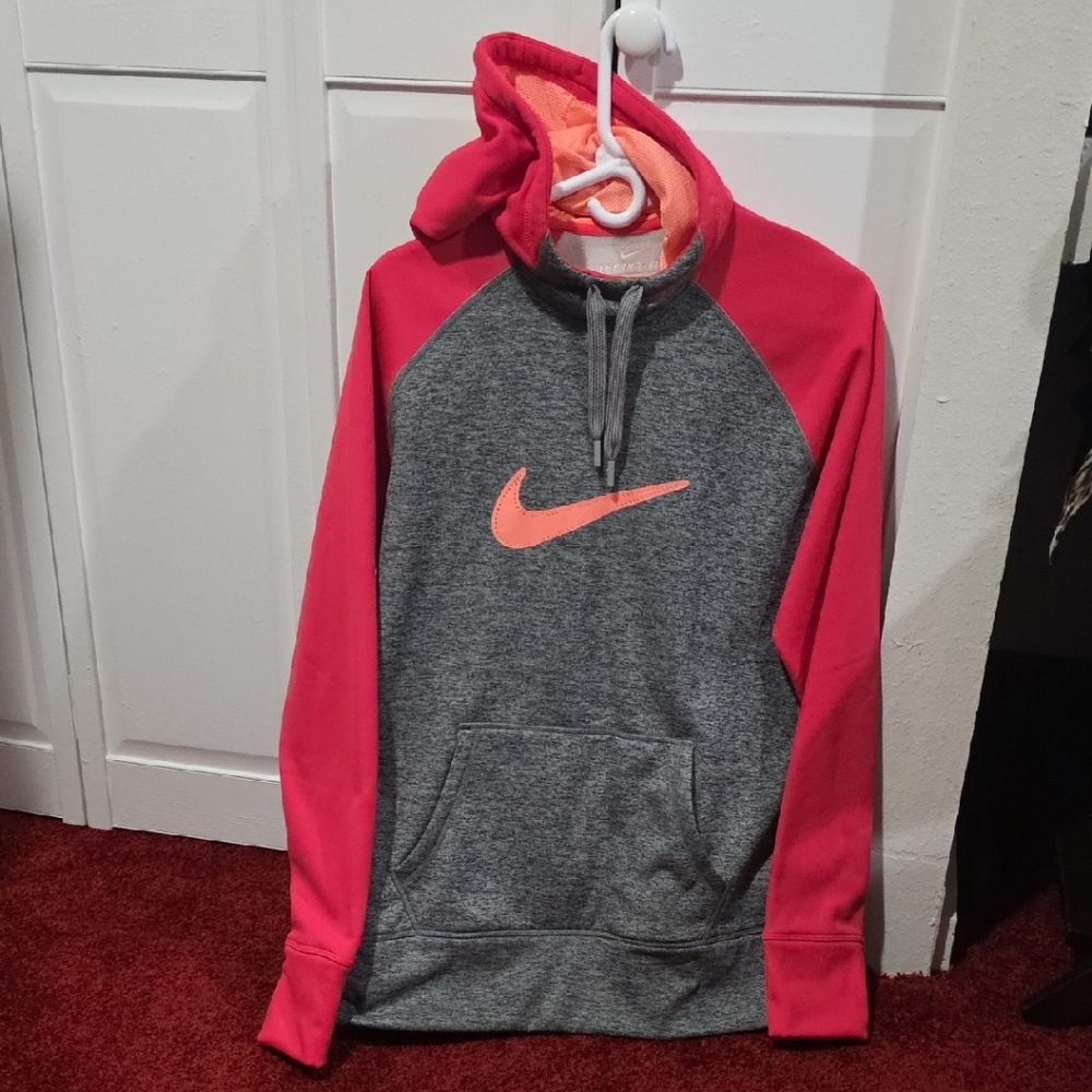 Like New Nike Charcoal and Coral Sweatshirt